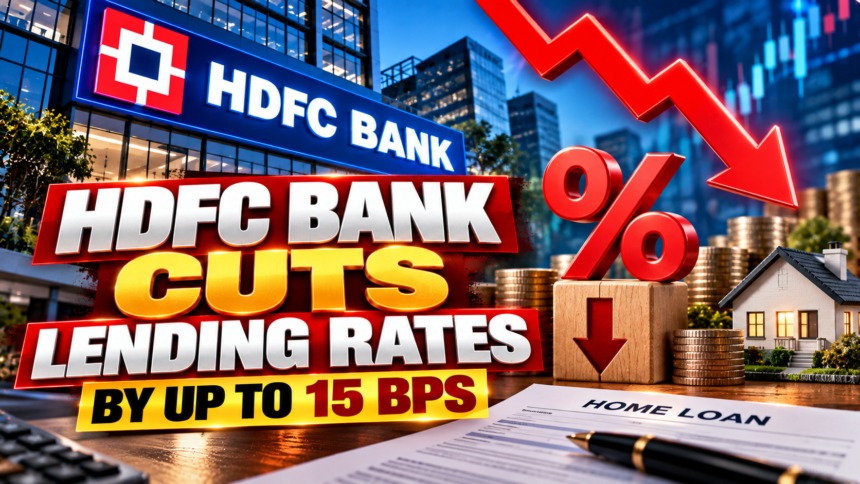 HDFC Bank Cuts Lending Rates