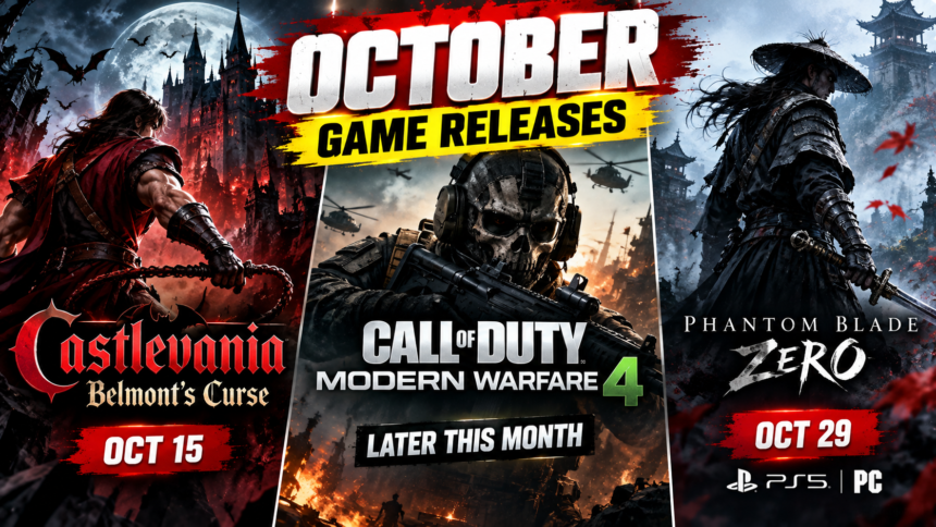 October Game Releases Gothic Warfare Samurai