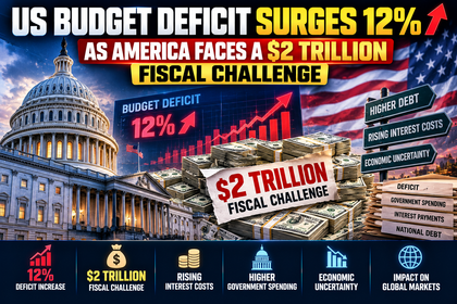 U.S. Budget Deficit Surges 12